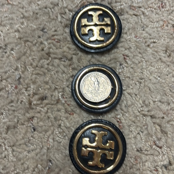 Three Tory Burch Medallions from Ballerina Flats - Black & Gold - Picture 4 of 4